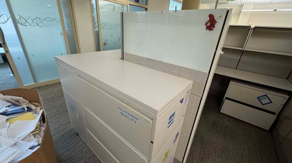 42" 2 high lateral files