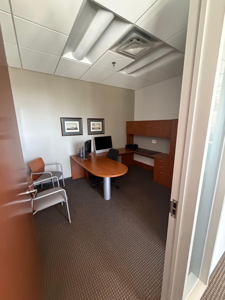 72'' x 100.5'' x 108'' x 66'' D shaped Peninsula Executive Office