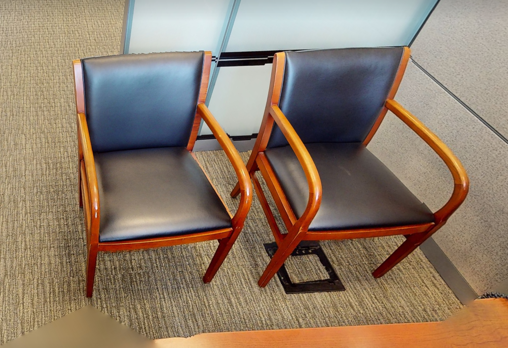 Black guest chair