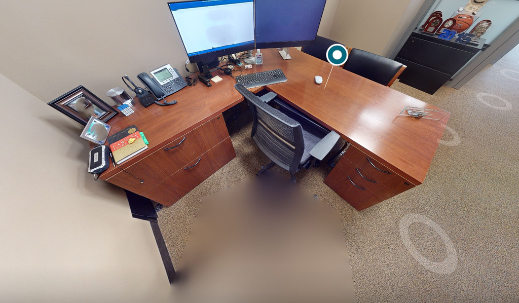 L-shaped desk