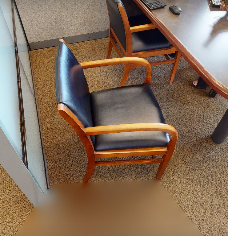 Black guest chair