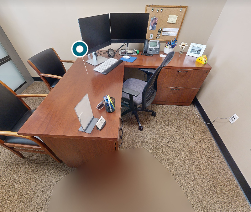 L-shaped desk