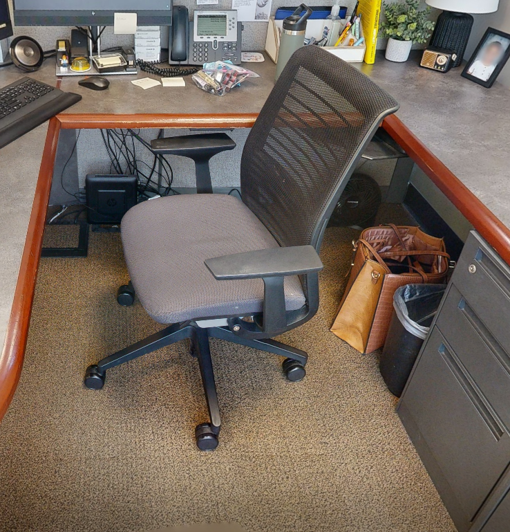 Task chair, with arms