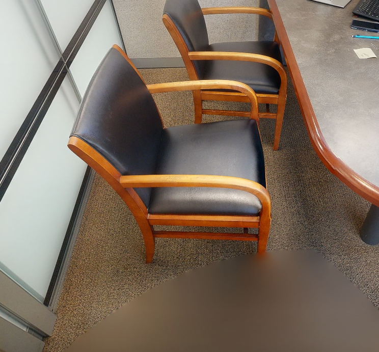 Black guest chair