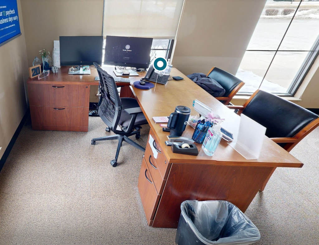 L-shaped desk