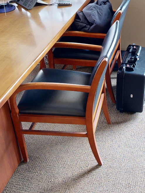 Black guest chair
