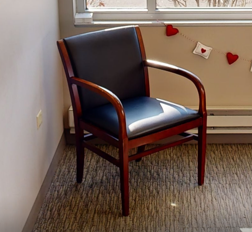 Black guest chair
