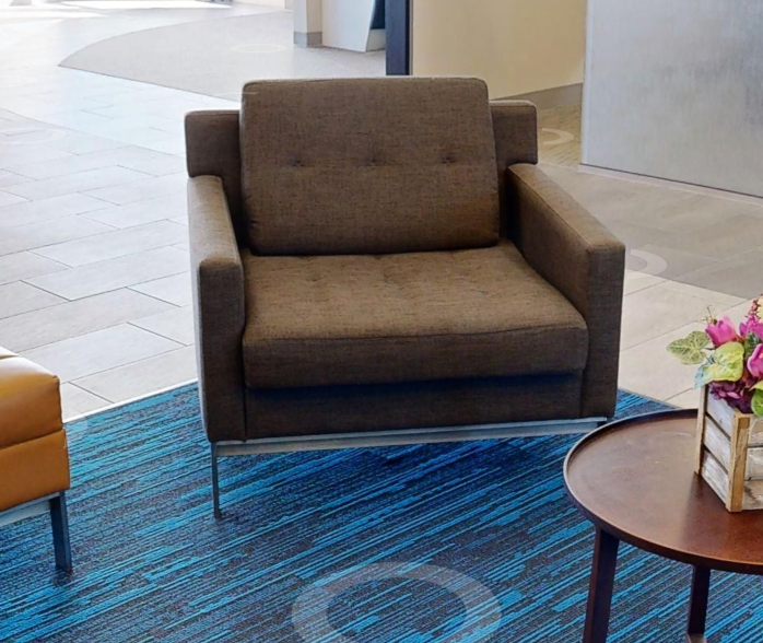 Brown lounge chair