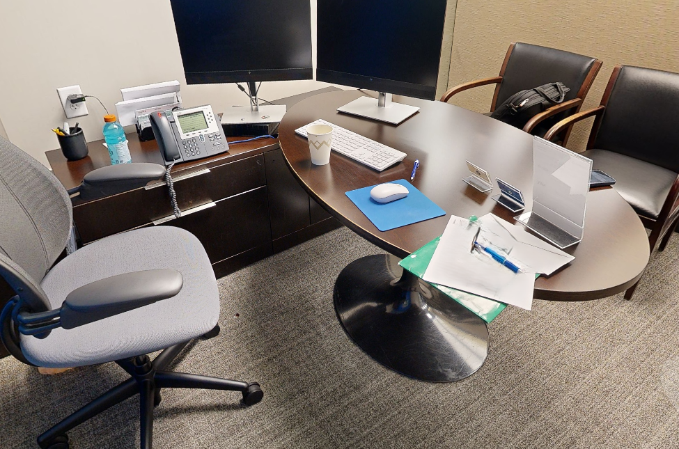L-shaped desk