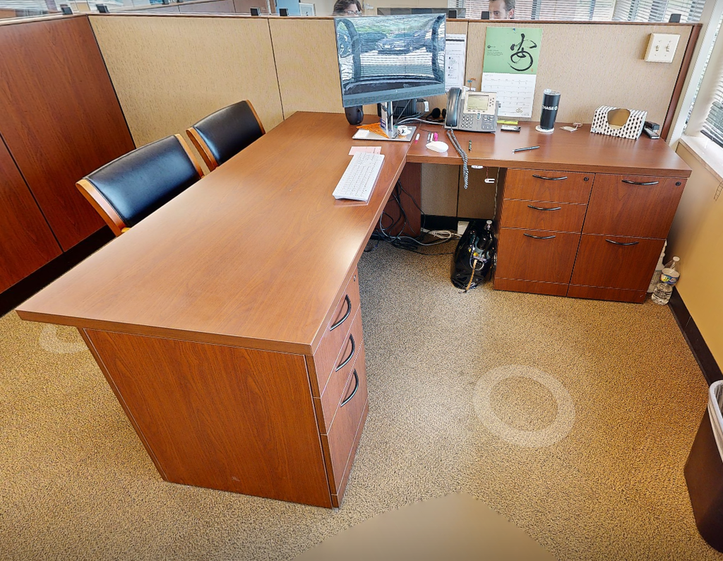 L-shaped desk