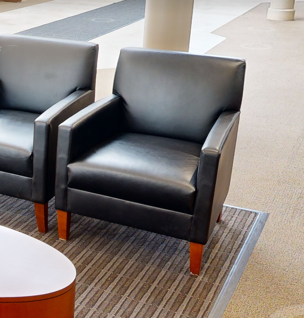 Black lounge chair