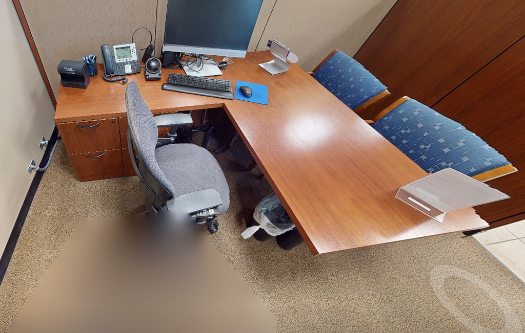L-shaped desk