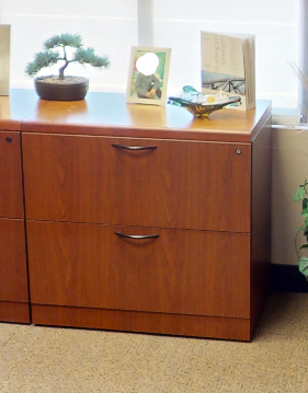 Wood Filing Cabinet