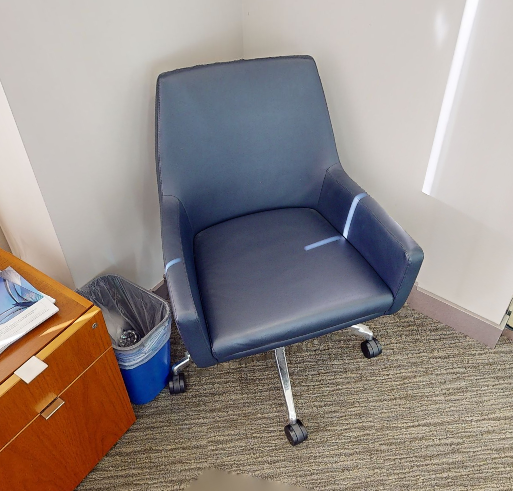 Blue conference chair