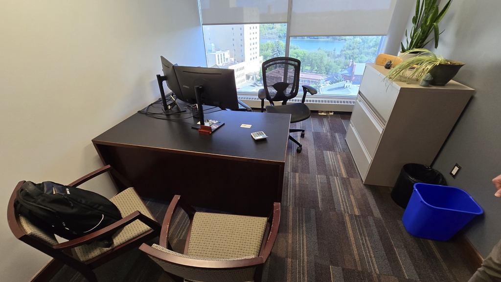 L shaped desk