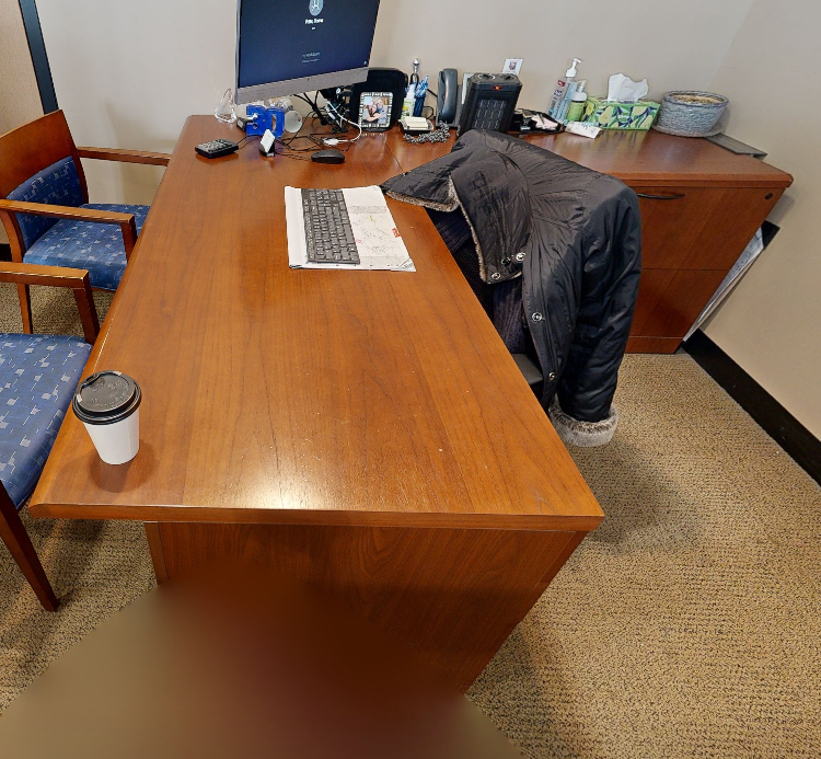 L-shaped desk