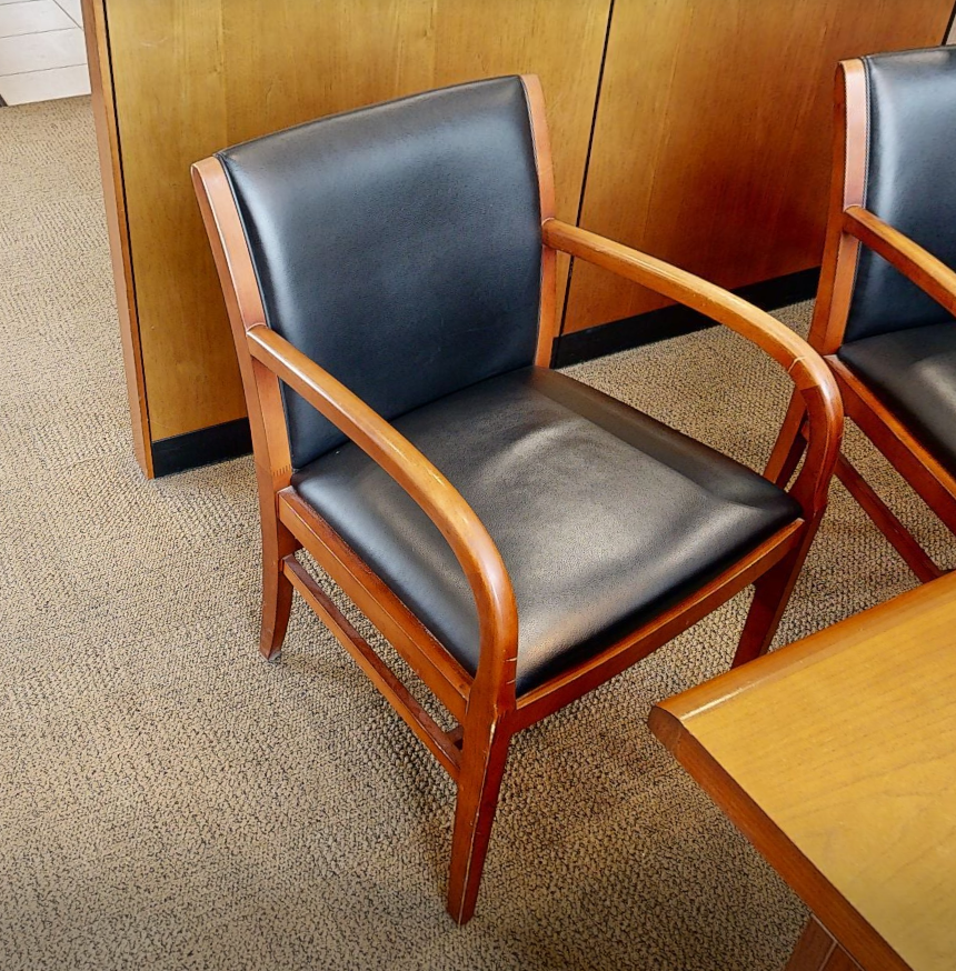 Black guest chair