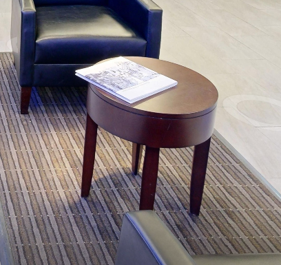 Round side table