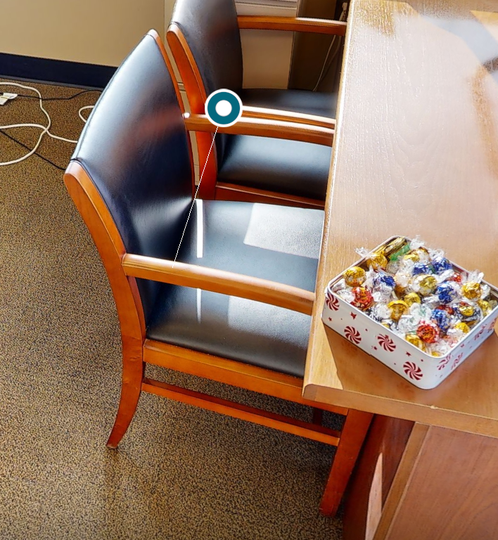 Navy guest chair