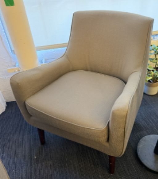 Grey lounge chair