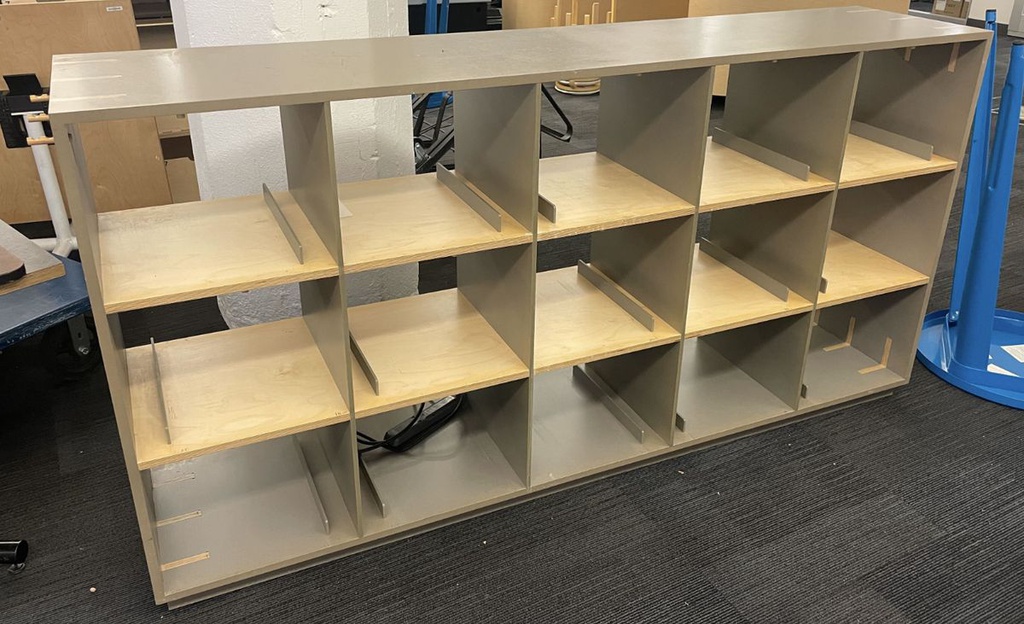 Cubby shelves