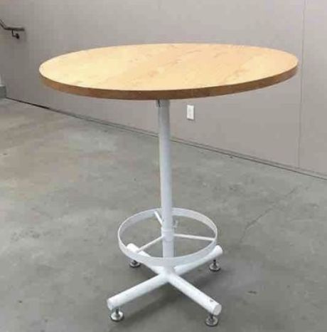 42" Diameter Bar height flip-top table