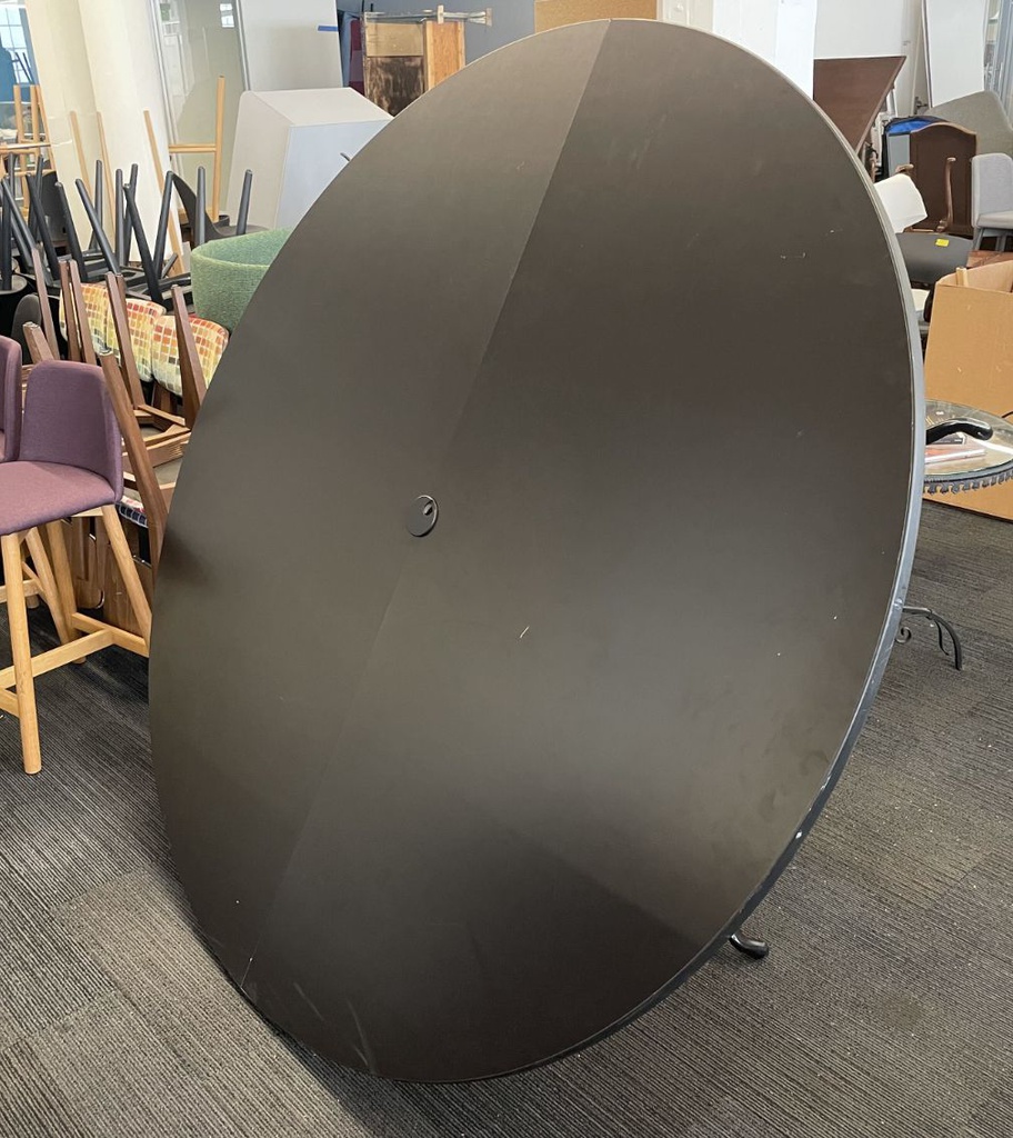 72" Diameter Black round table
