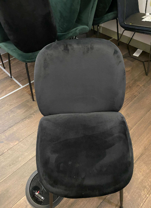 Black Velvet Dining Chair