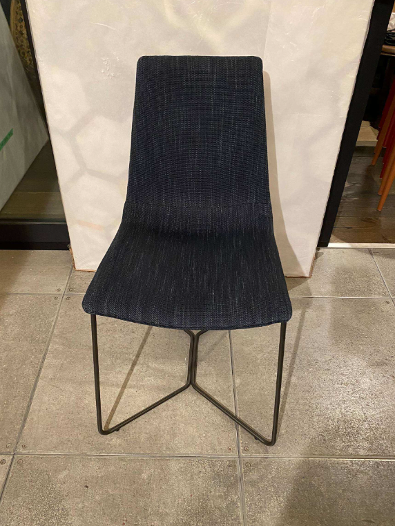 Black Fabric Dining Chair