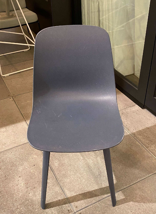 Blue Plastic Dining Chair