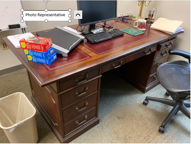 Private Office Suite- Wood Desk 6x3