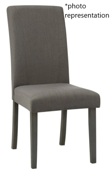 Grey Tall Upholstered Chair
