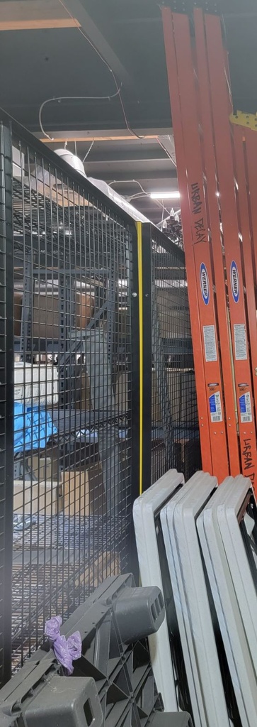 Ladder, Orange fiberglass material, 10'-0"