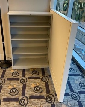 4 SHELF METAL BOOKCASE-D3