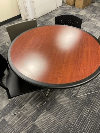 Round Table, Dark Brown