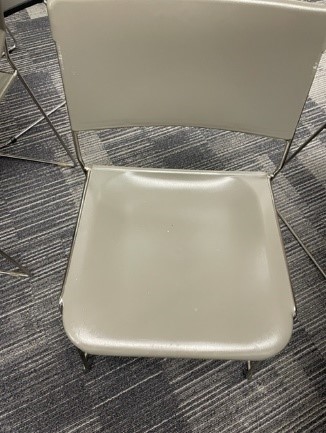 Grey Plastic Café Chairs