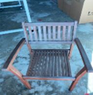 Wooden Chair, with Arms