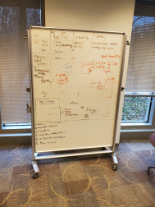 Rolling White Board, 4'