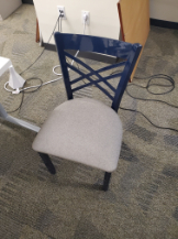 Blue/Grey Café Chair