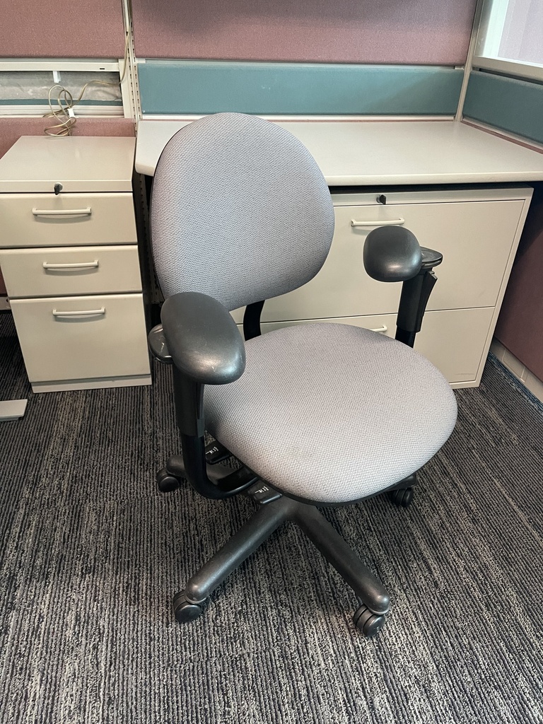 Grey mid back task chair