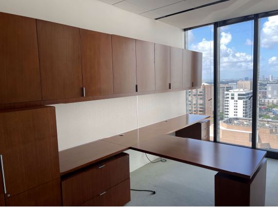 Large Office Office Suite with Wall Hung Overheads