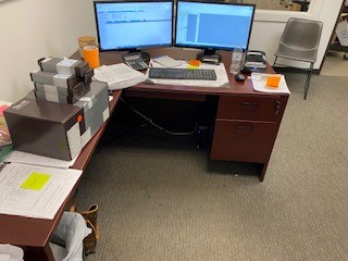 L-shaped desk