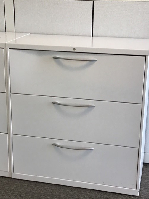 3 Drawer Lateral Filing Cabinet (36”W x 39”H x 2'D) 