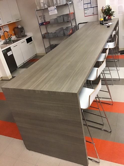 Grey Bar Height Table (13'L x 40”H x 3'W) 