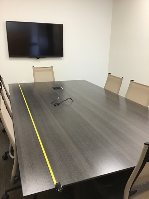 Conference Table (5’W x 9’L x 30"H) 