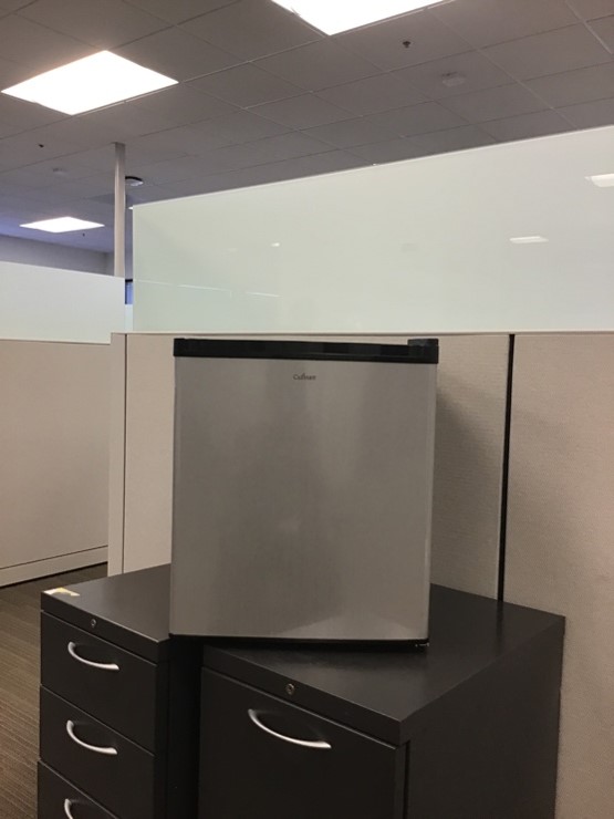 Mini Fridge (19”L x 19”W x 19”H)