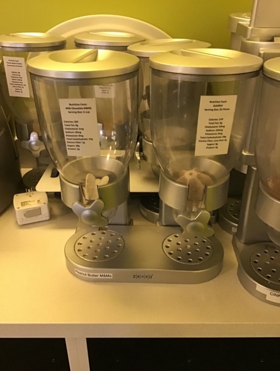 Snack dispenser(24”L x 24”W x 24”H) 