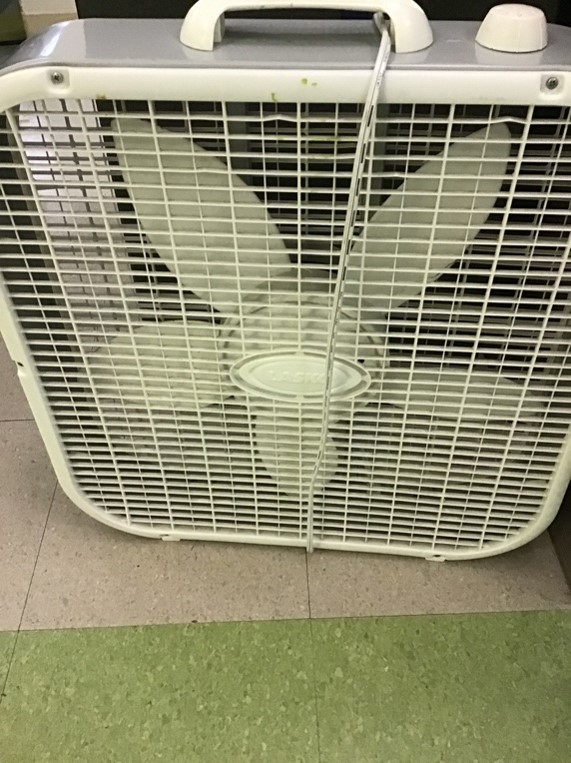 Box fan (24”L x 24”W x 6”D)