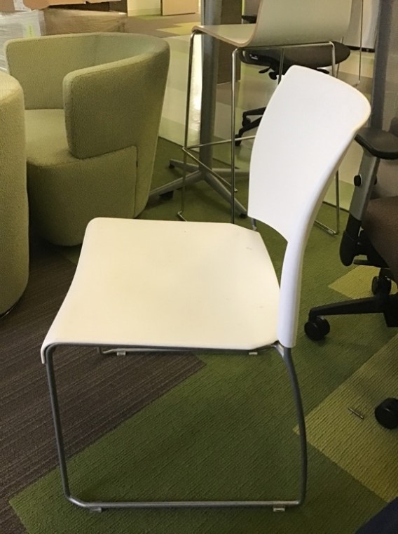White Break Room Chair 