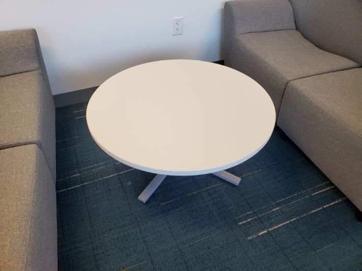 White Round Coffee Table